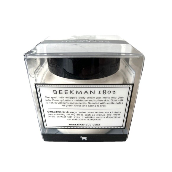 Beekman 1802 Pure Goat Milk "Whipped Body Cream" 8 fl oz. Fresh Air Scent New - Picture 3 of 8